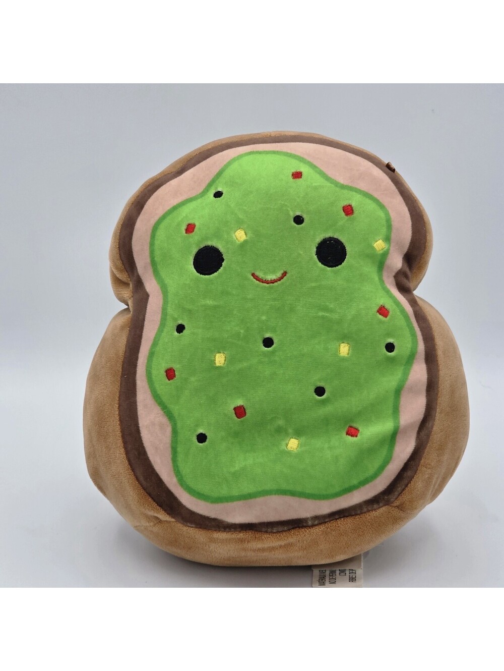 Squishmallows Kellytoy 2021 Sinclair the Avocado Toast 7โ Soft Plush Food Squad